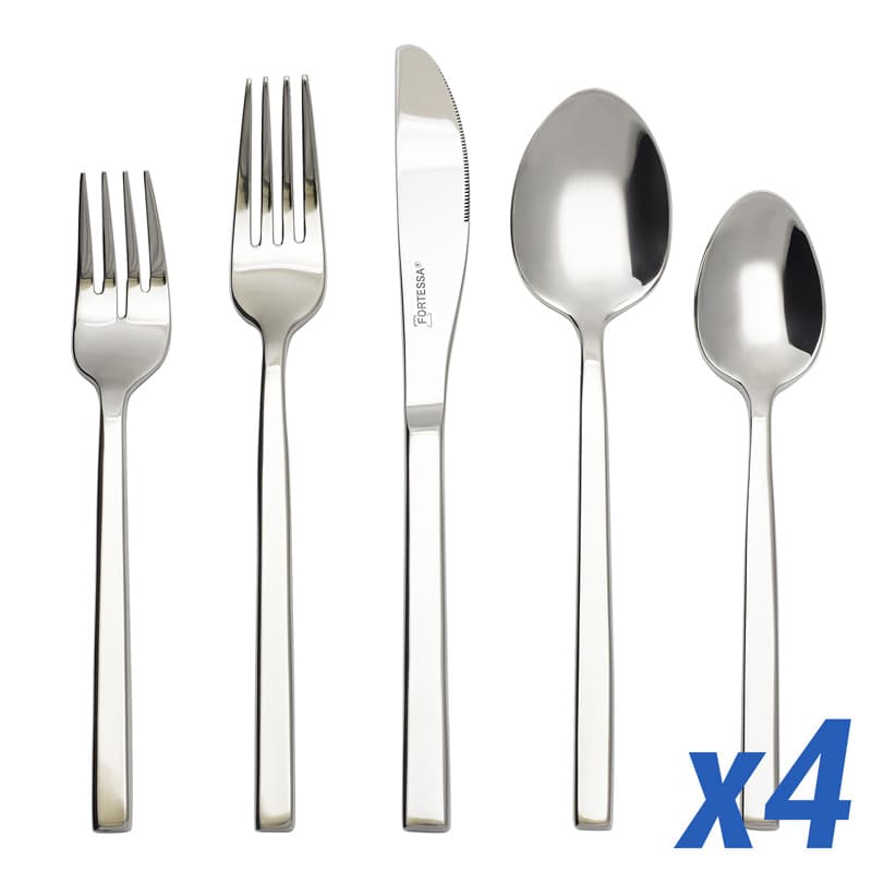 Fortessa Arezzo 20pc Stainless Steel Flatware Service for 4 - image 1