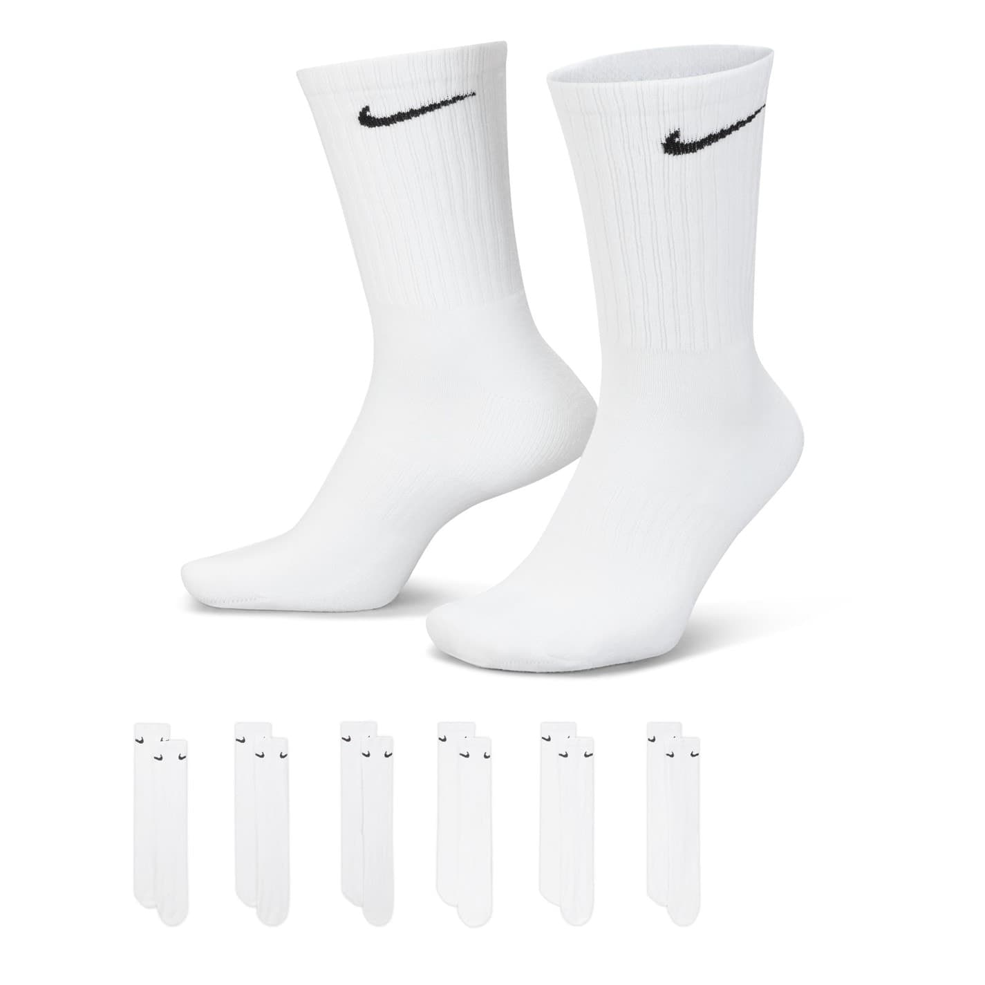 Nike 6-Pack Everyday Cushioned Training Crew Socks - image 1