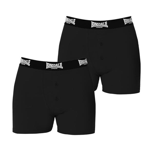 Lonsdale 2 Pack Boxer Shorts Mens - image 1