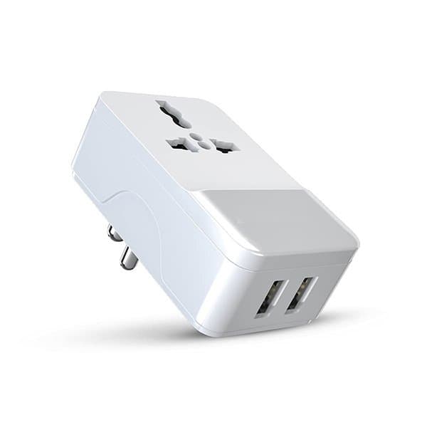 Live Monitoring Spy Camera Three Plug with Two USB Charging Port, Wifi Spy Camera Multi Plug with USB Point, 6A Multi Plug with USB Port, Full HD Plug Socket Hidden Camera with Inbuilt 32GB SD Card Audio and Video Recording - image 1
