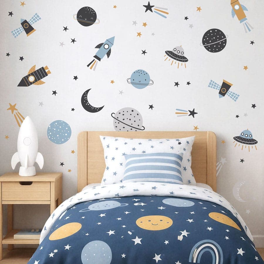 Scandi Space Wall Stickers - image 1