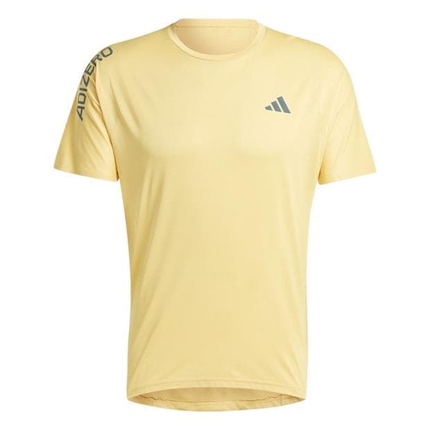 Adidas Men's Adizero Short-Sleeve Performance Gym Top - image 1