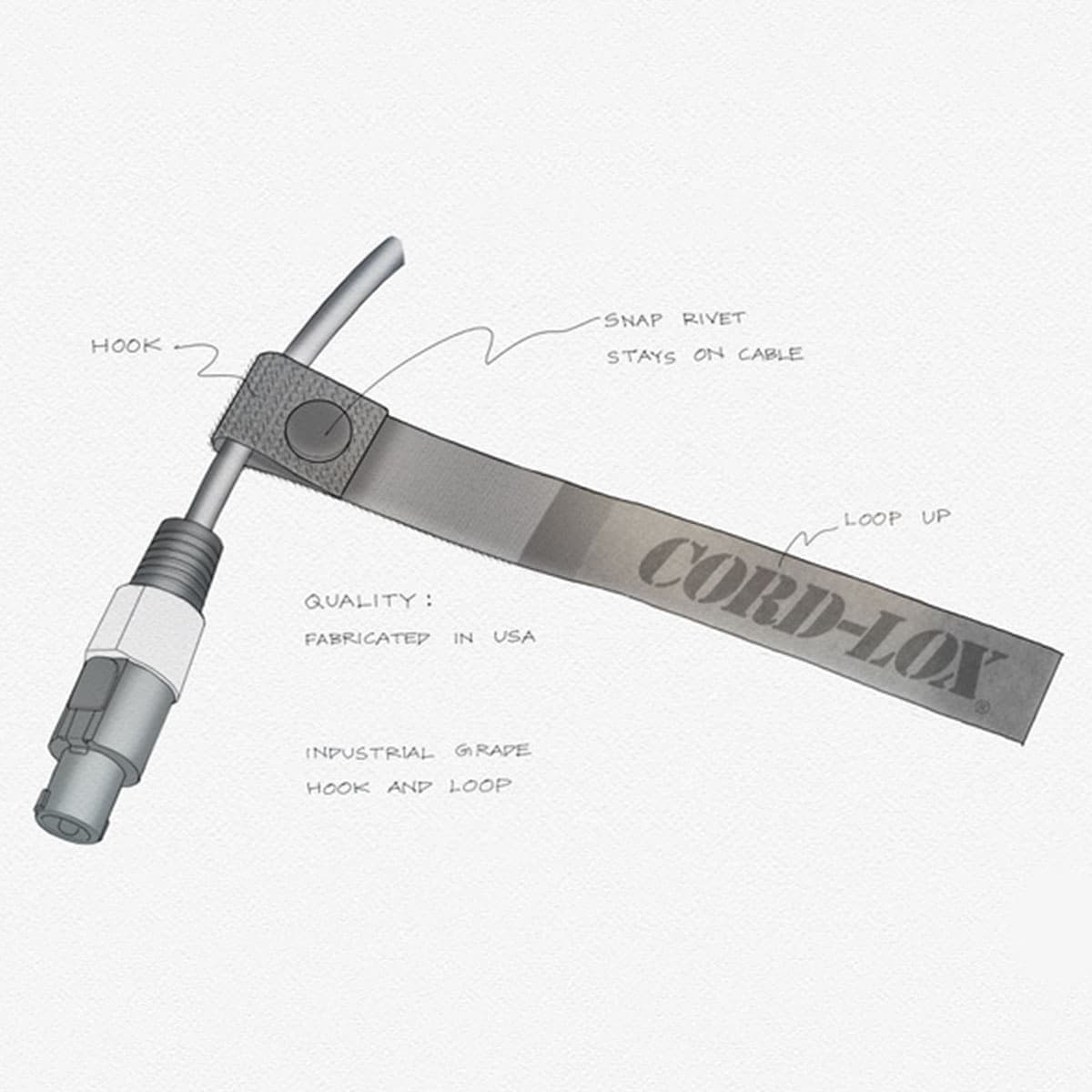 Cord-Lox® Rivet Strap Custom Printed - image 1