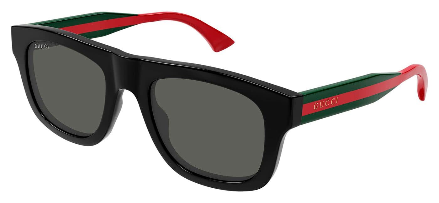 Gucci GG1991S Sunglasses Black & Green / Grey - image 1