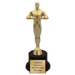 Oscar Like Achievement Trophy - image 1