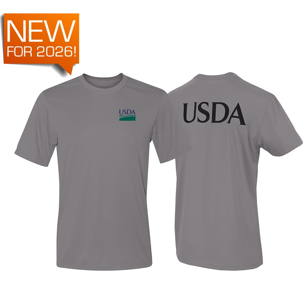 Hanes Unisex Class C Short Sleeve Cool DRI Performance T-Shirt USDA on Back - image 1