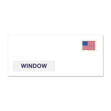 U.S. Flag Forever #10 Window Stamped Envelopes (PSA) - image 1
