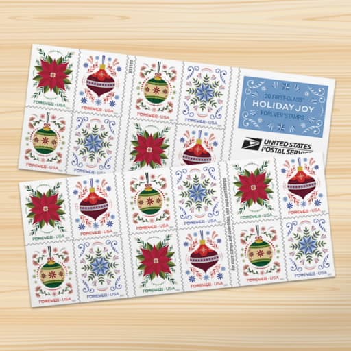 Holiday Joy Stamps, Book of 20 - image 1