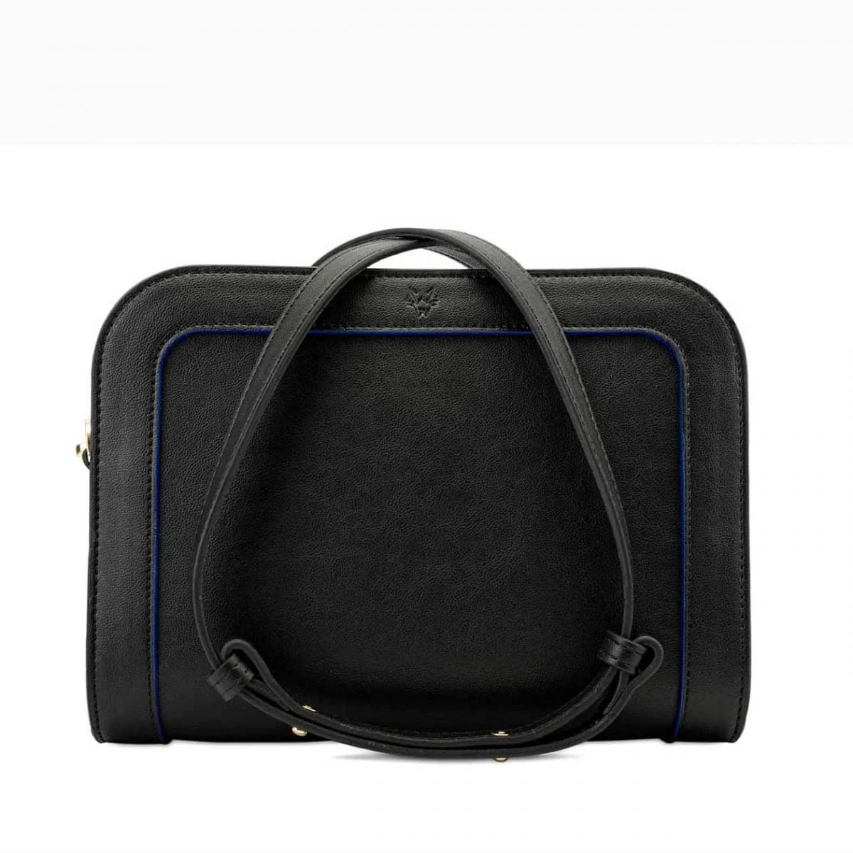 The Wilton Crossbody Bag in Black & Cobalt Blue - image 1