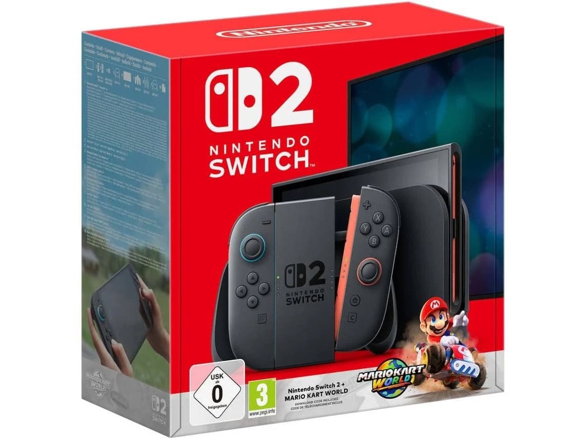 Nintendo Switch 2 Console with Mario Kart World (Download Code in Box) - image 1