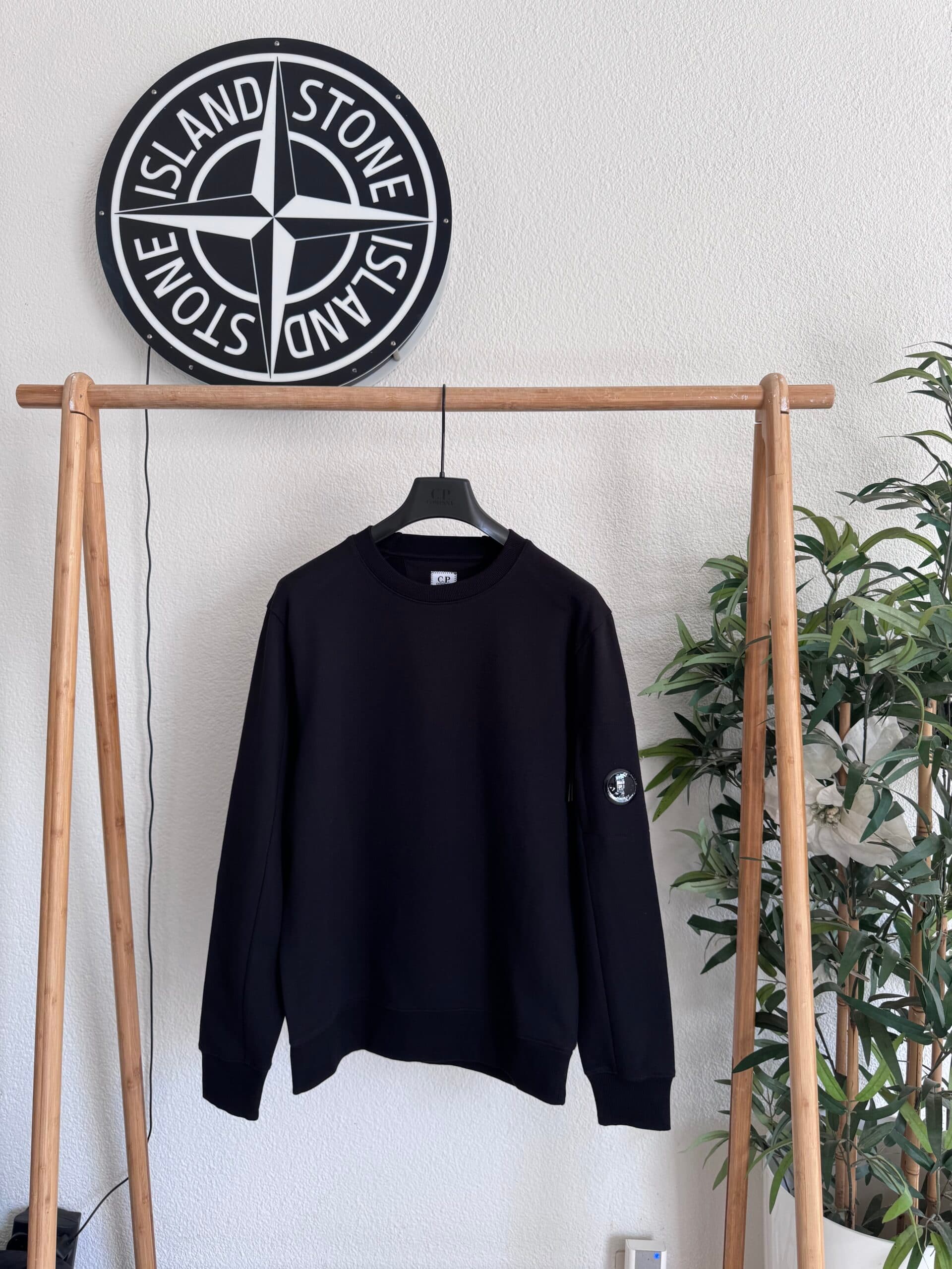 CP Company Diagonal Raised Fleece Crewneck Lens Sweatshirt - image 1