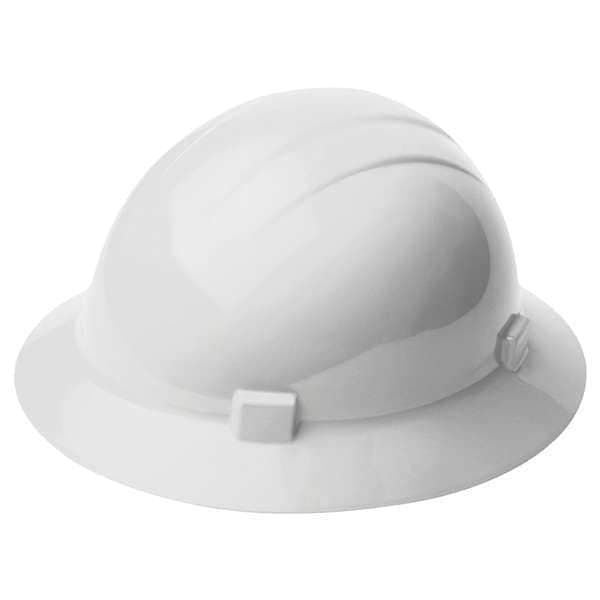 Hard Hat, Americana, Polyethylene, 4 Point Ratchet, Type 1, Class E, White - image 1