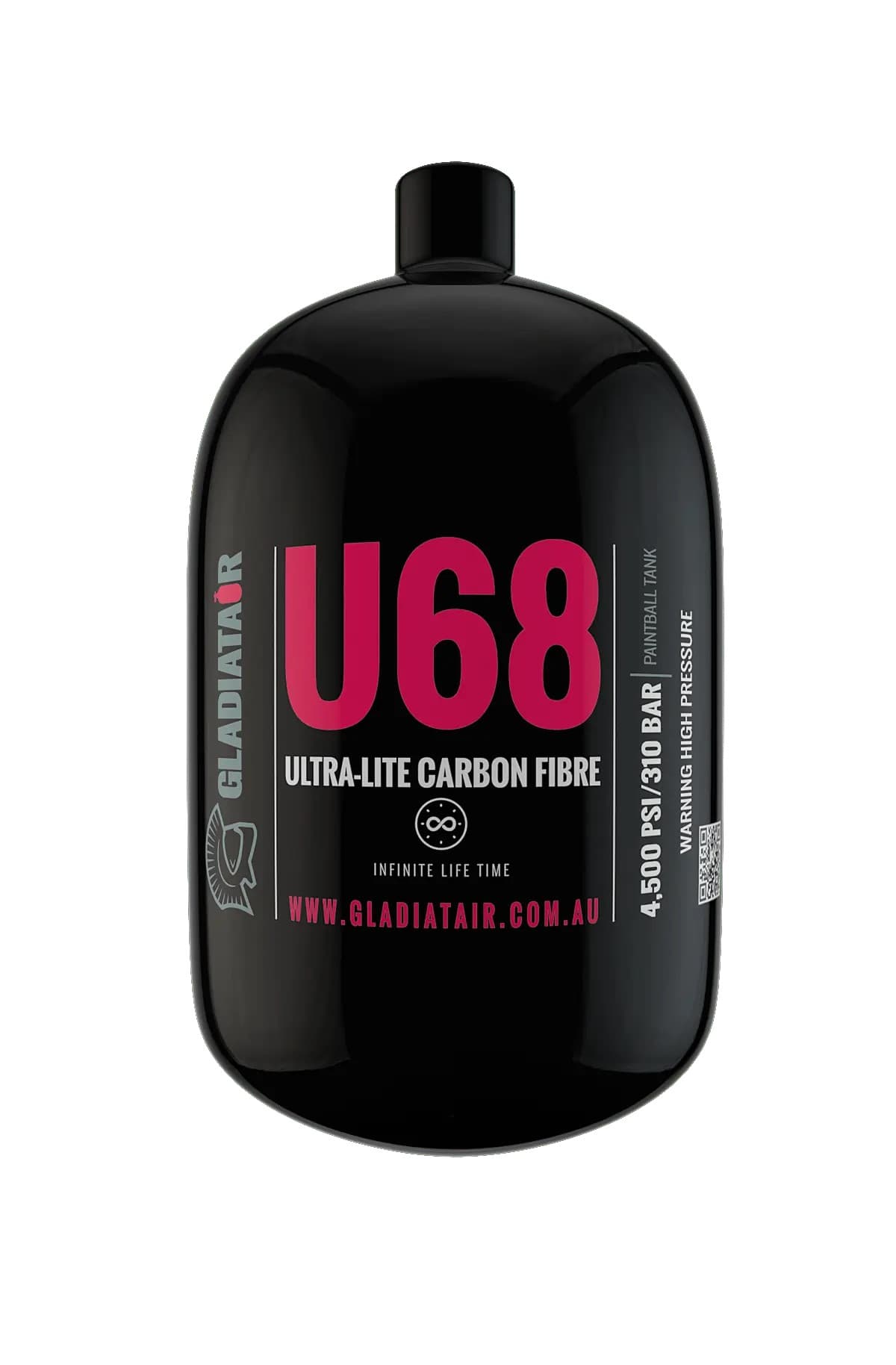 GladiatAir Ultra-Lite Carbon Fibre Air Tank U68 + GladiatAir Regulator - image 1