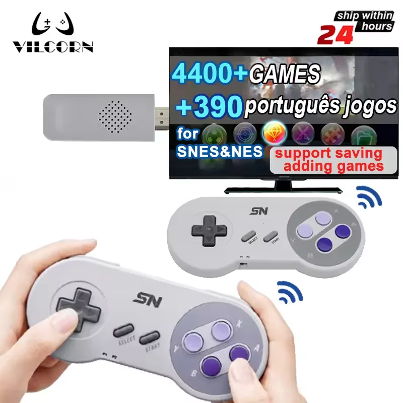 SF900 Retro Video Game Console with 2.4G Dual Wireless Controllers HD Output TV Game Player for Super Nintendo SNES NES - image 1