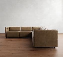 Tucker Leather Power Reclining L-Shaped Sectional (108") - image 1