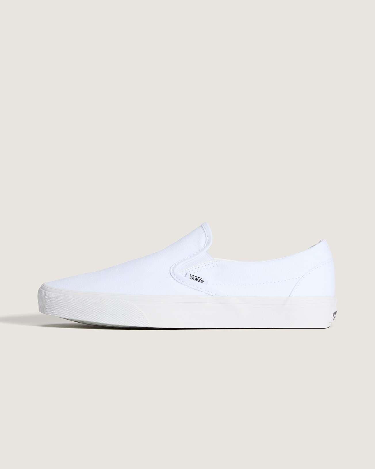 Vans Classic Slip-On White Canvas Shoes - image 1