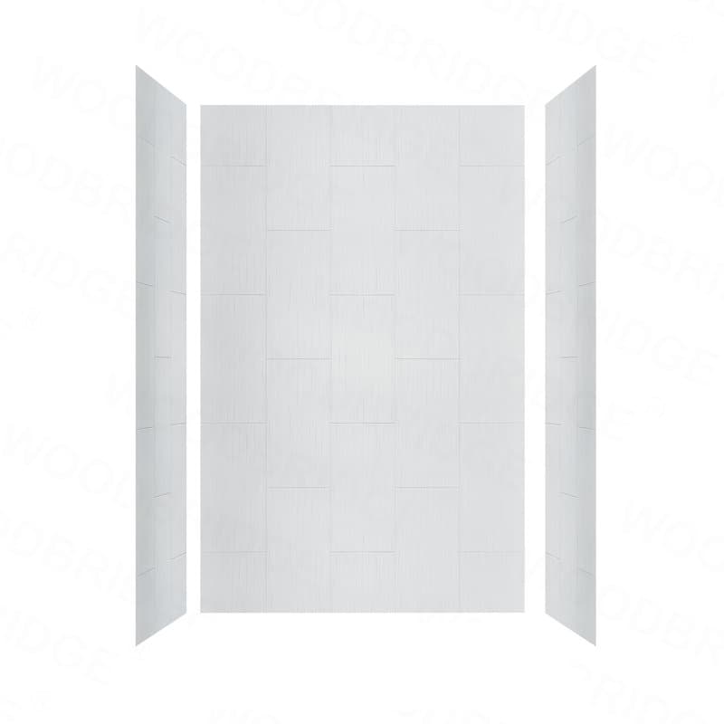 75/96" H Solid Surface Shower & Tub Wall Panel, Surround, Quick Install, Cuttable, 0.138" thick - image 1