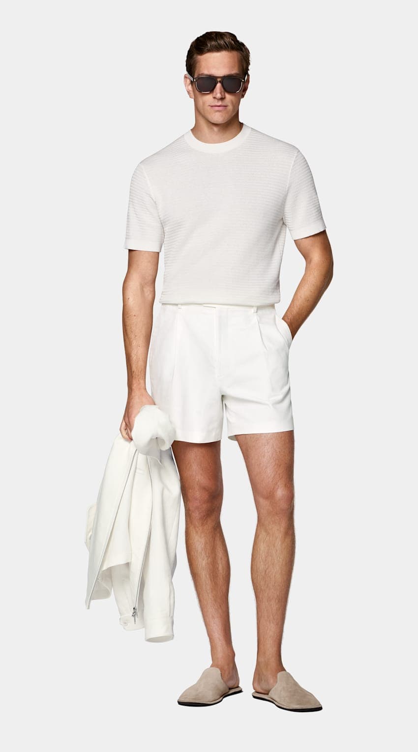 Off-White Jacquard Short Sleeve Crewneck - image 1