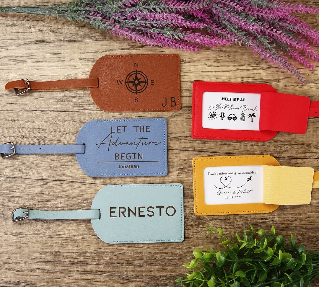 Set of 30 Bulk Wedding Favors for Guests, Personalized Couple Luggage Tags, Bridal Shower Gift, Party Favors, Business Promotional Items - image 1