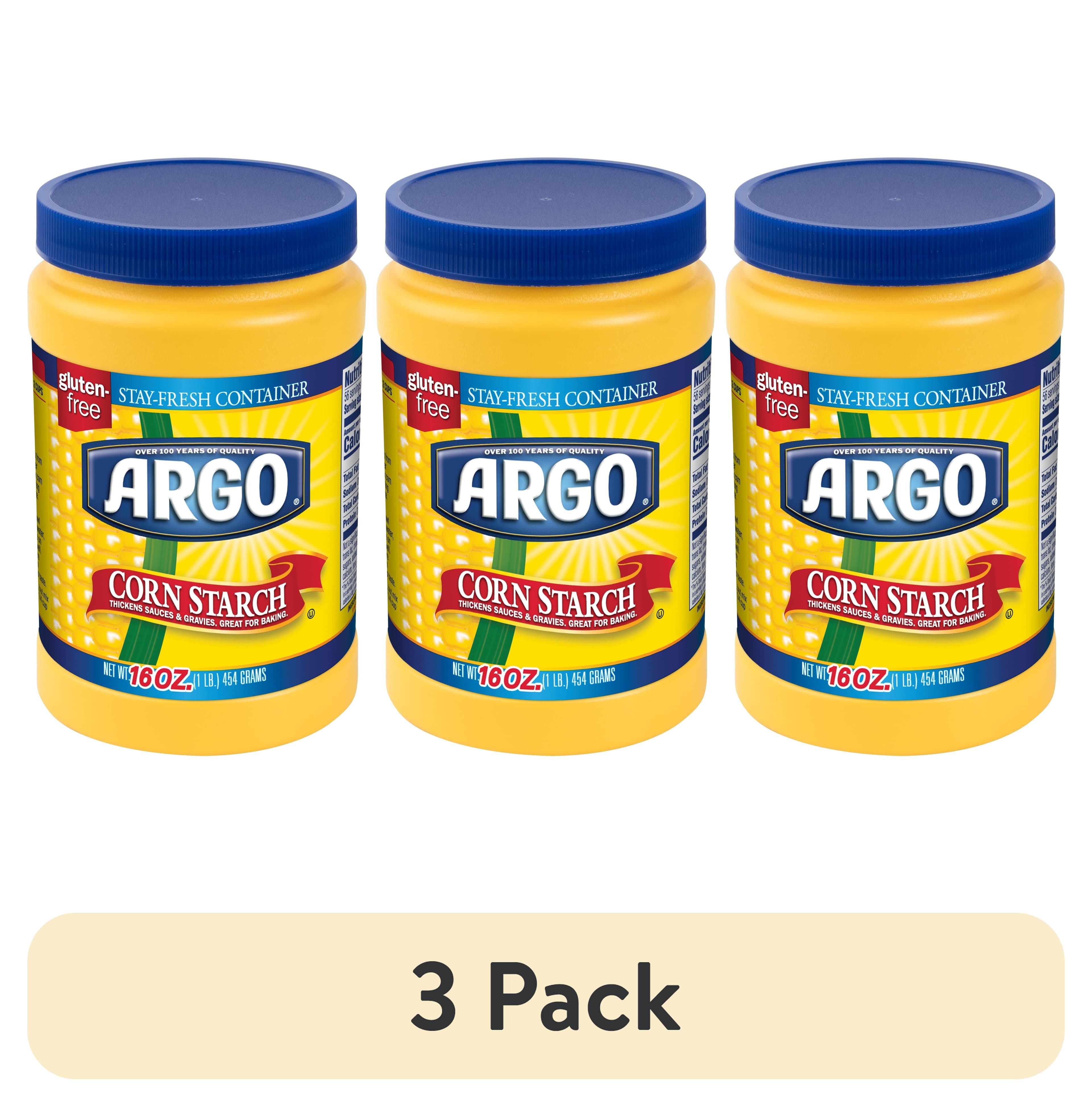 (3 pack) Argo 100% Pure Corn Starch, 16 Oz - image 1