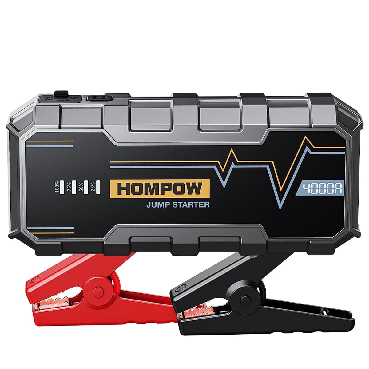 HOMPOW 4000A Car Jump Starter, 12V Battery Jump Starter Jump Box Starter for Car, Portable Power Bank & Car Battery Booster Pack for Up to 6.0L Gas and 4.0L Diesel Engines - image 1