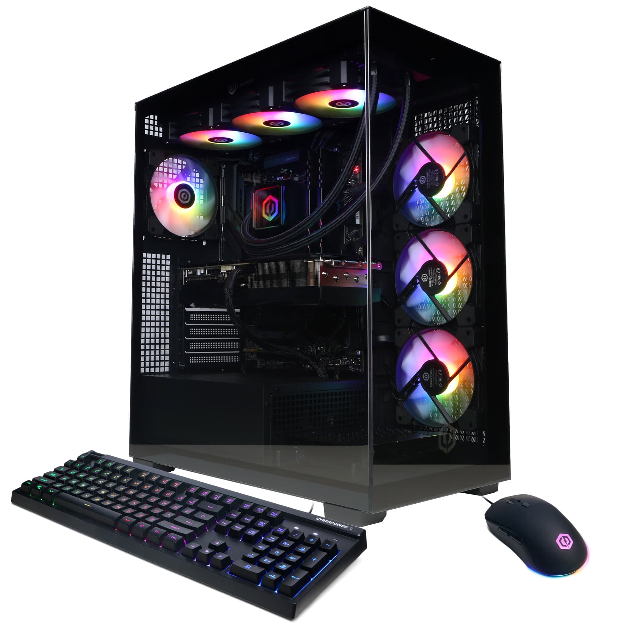 CyberPowerPC Gamer Supreme Gaming Desktop, AMD Ryzen 7 9800X3D, NVIDIA GeForce RTX 5070 Ti 16GB, 32GB DDR5, 2TB SSD, Black, SLC7700WST - image 1