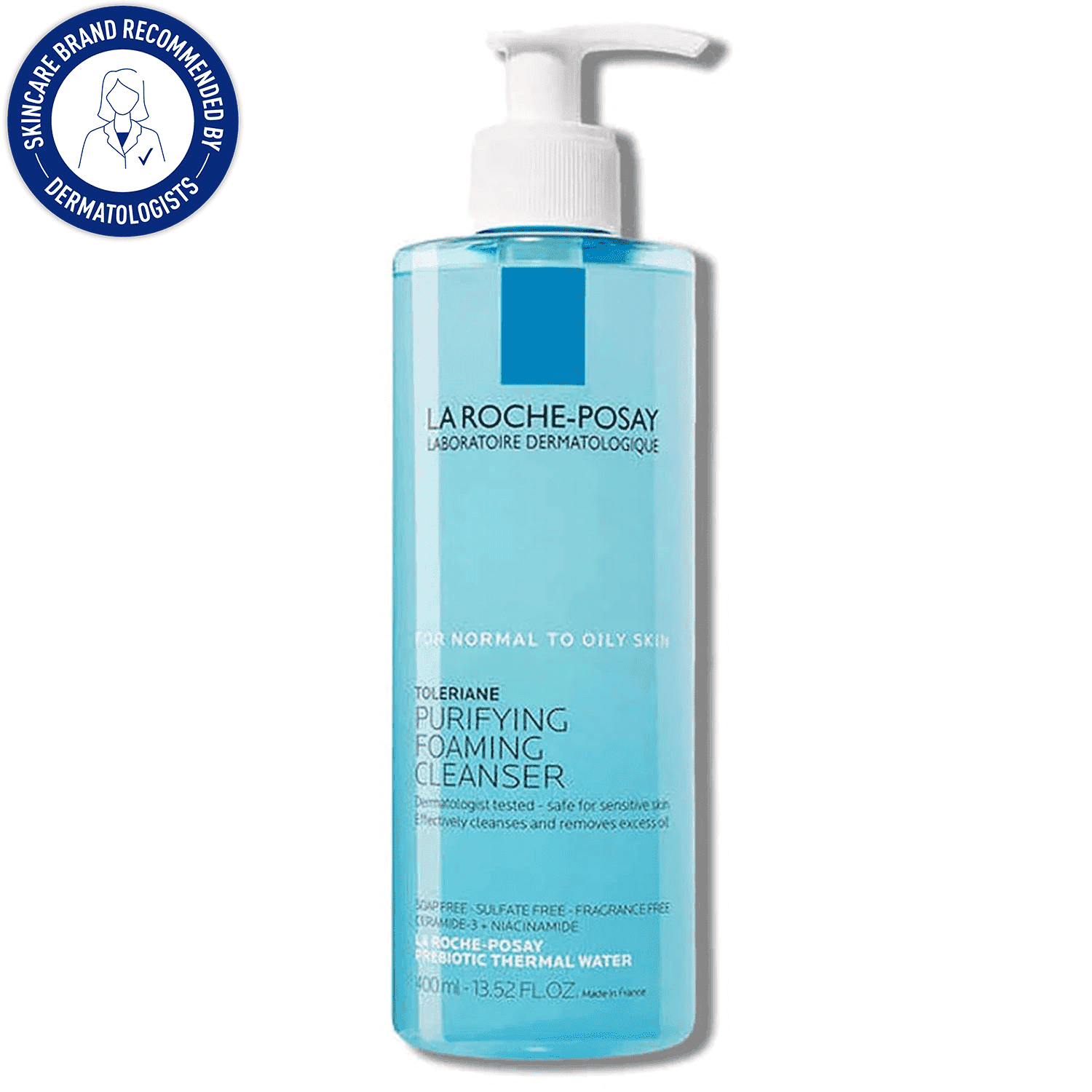 La Roche-Posay Toleriane Purifying Foaming Face Wash for Oily and Normal Skin, Oil-Free Facial Cleanser, 13.52 fl oz - image 1