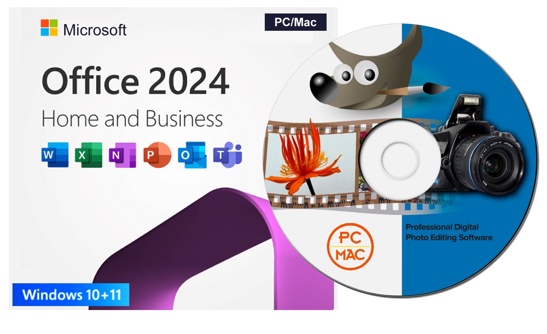 Office 2024 Home & Business Digital for PC & Mac Plus Gimp Phoe & Image Editing sotware - image 1