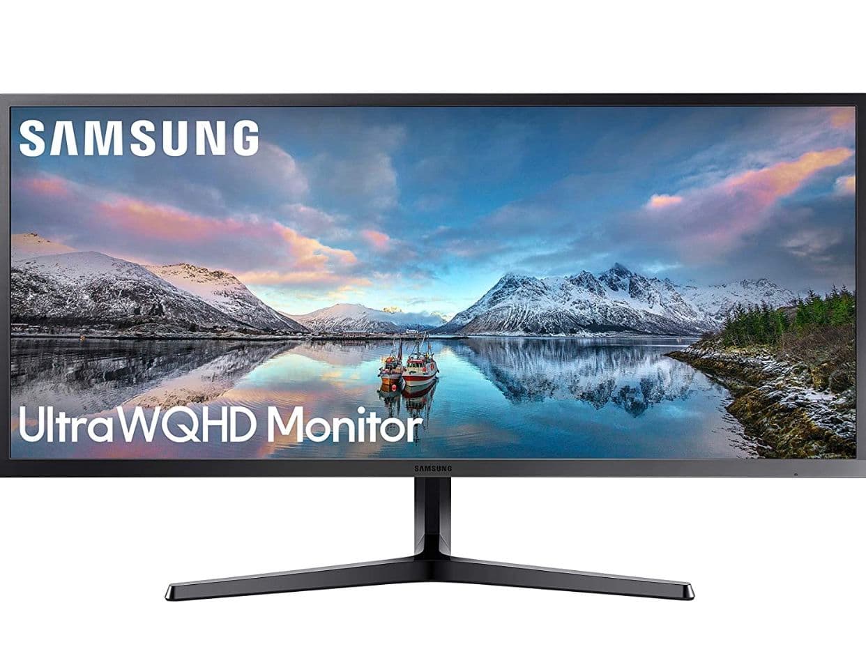 SAMSUNG 34-Inch SJ55W Ultrawide Gaming Monitor (LS34J550WQNXZA) – 75Hz Refresh, WQHD Computer Monitor, 3440 x 1440p Resolution, 4ms Response, FreeSync - image 1