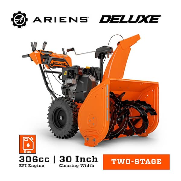 Deluxe 30 in. 306cc EFI Electric Start 2-Stage Self-Propelled Gas Snow Blower with Heated Handgrips and LED Headlights - image 1