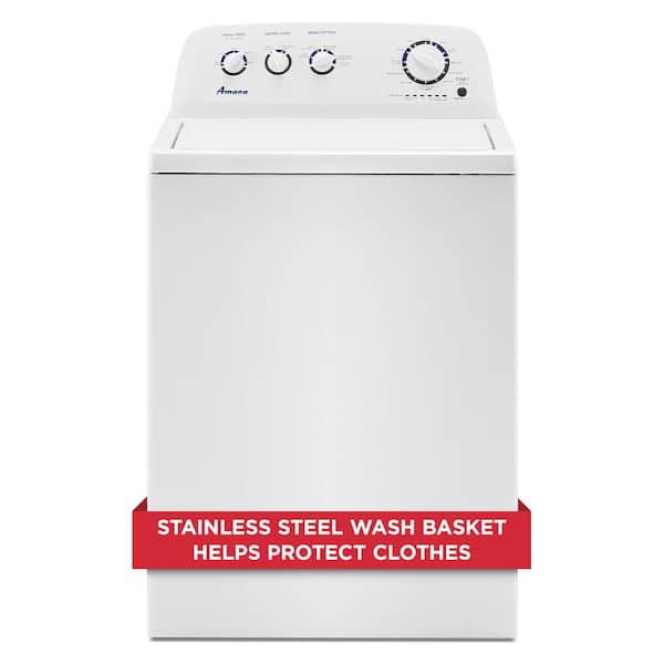 3.8 cu. ft. Large Capacity Top Load Washer in White with High-Efficiency Agitator - image 1