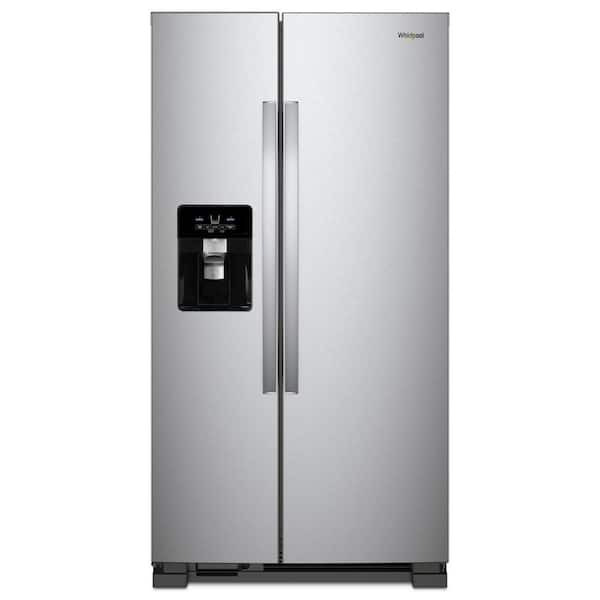 Whirlpool 24.6 cu. ft. Side by Side Refrigerator in Fingerprint Resistant Stainless Finish WRS325SDHZ - image 1