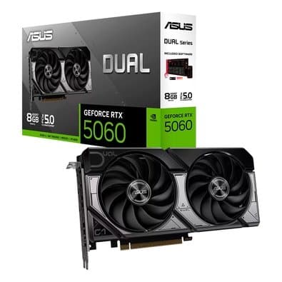 Placa de Vídeo ASUS RTX 5060 Dual NVIDIA GeForce, 8GB, GDDR7, 128-bit - DUAL-RTX5060-8G - image 1