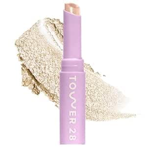 Tower 28 GoGo Cooling Shimmer Eyeshadow Stick - 8-Hour Wear Cream Eyeshadow + Precise Highlighter Stick - Water-Based Eye Makeup for Sensitive Eyes - Microplastic-Free Eye Shadow - Chateau (.09 oz) - image 1