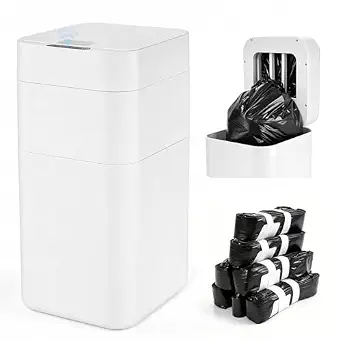 Dyna-Living Automatic Trash Can, 8 Gallon Self Sealing & Self-Changing Touchless Garbage Can Motion Sensor Trash Can, Smart Trash Bin with Automatic Lid for Kitchen Bathroom Office - image 1