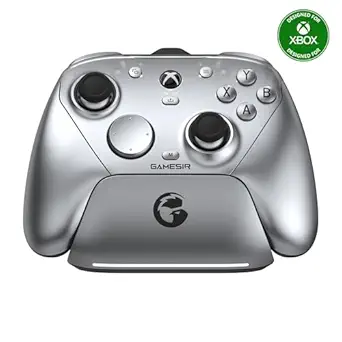 GameSir G7 Pro Wired Controller for Xbox Series X|S, Xbox One, Wireless Gamepad for PC&Android with TMR Sticks, Hall Effect Analog Triggers, 1000Hz Polling Rate, 3.5mm Audio Jack - Silver - image 1