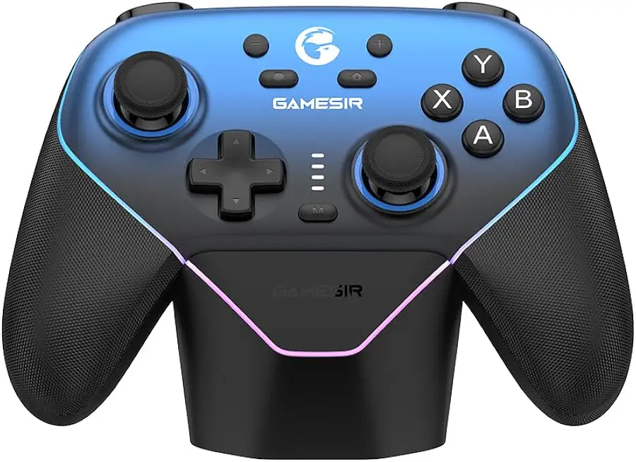 GameSir Super Nova Wireless Gaming Controller for PC/Switch/Switch 2/iOS/Android, 1000Hz Polling Rate, Hall Effect Stick & Trigger, Rubberized Grips, RGB Lighting, 1000mAh - Blue - image 1