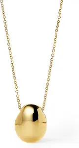 Product Summary: Ana Luisa Pebble Pendant Necklace for Women - 14K Gold Plated and Silver Rhodium Plated Trendy Teardrop Necklace with Lobster Clasp - Hypoallergenic, Water-Resistant, Tarnish-Free Jewelry - image 1
