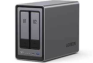 UGREEN NASync DXP2800 2-Bay Desktop NAS, Intel N100 Quad Core Processor, 8GB DDR5 RAM, 2.5GbE Ethernet, 2×M.2 NVMe Slots, HDMI 4K, Network Storage for Home and Office (Hard Drives Not Included) - image 1