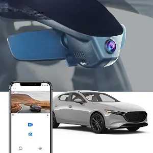 Fitcamx 4K Dash Cam for Mazda 3 2024-2026 Sedan Hatchback with Sunroof – OEM Factory Look, UHD 2160P Video, WiFi & App, Loop Recording, Parking Sensor, Easy Installation, 64GB Card - image 1