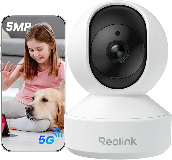 E1 Pro PT Wi-Fi Indoor Camera for Baby & Pet Monitoring, Auto Tracking, 3K 5MP Night Vision Enhanced by F1.6 Aperture, Person/Pet/Baby Crying Detection, 2.4/5GHz Wi-Fi, Two-Way Audio - image 1
