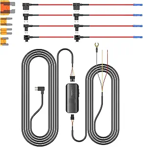 VIOFO Type-C HK6 Acc Hardwire Kit with 8PCS Full Set Circuit Fuse Tap for A329S Series/ A119M Pro, Support Hybrid Parking Mode, Automatic Voltage Display, Low Power Consumption - image 1