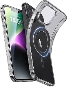 ESR for iPhone 14 Case iPhone 13 Case(Clear Black) Compatible with MagSafe, Military-Grade Protection, Resists Yellowing and Scratches, Magnetic Phone Case for iPhone 14 iPhone 13, Zero Series - image 1