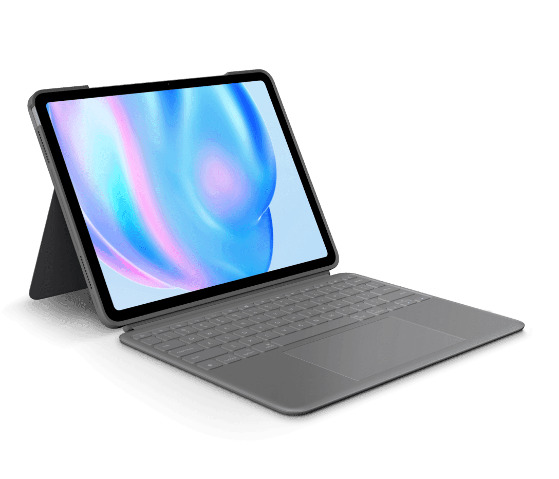 Logitech Combo Touch Backlit Keyboard Case with Trackpad for iPad Air 13-inch (M2, M3 & M4) - Oxford Grey - image 1