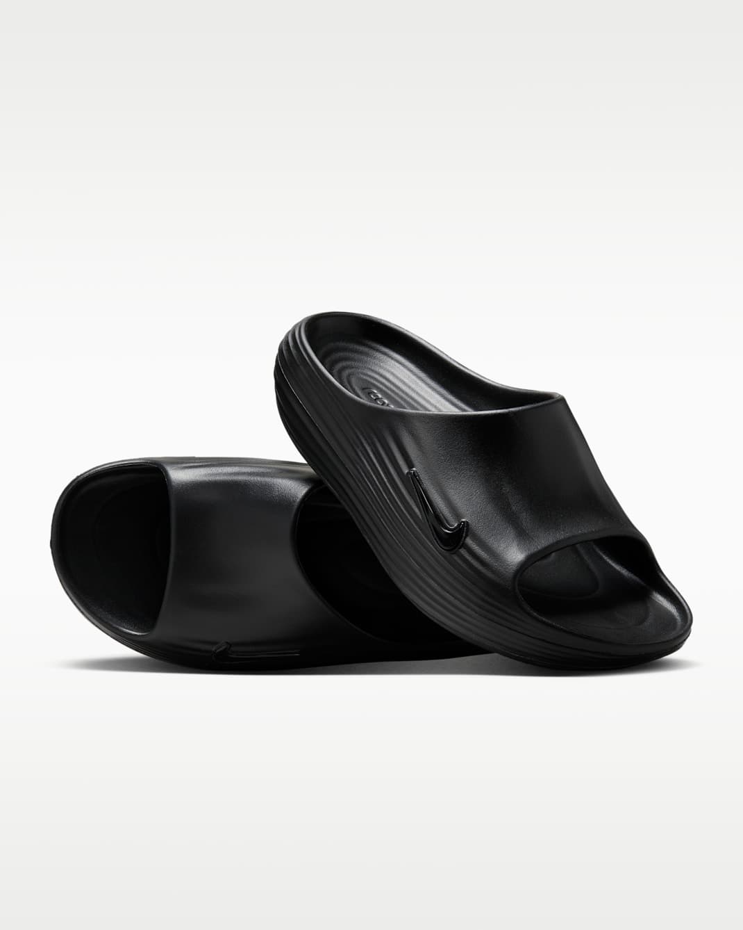 Nike ReactX Rejuven8 Men's Slides Black/Black/Black - image 1